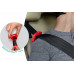 FOTELIK SAMOCHODOWY PODKŁADKA SIEDZISKO Z ISOFIX BORDOWO-SZARY PIKOWANY R129 125-150 CM