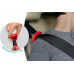 FOTELIK SAMOCHODOWY PODKŁADKA SIEDZISKO Z ISOFIX BORDOWO-SZARY PIKOWANY R129 125-150 CM