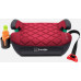 FOTELIK SAMOCHODOWY PODKŁADKA SIEDZISKO Z ISOFIX BORDOWO-SZARY PIKOWANY R129 125-150 CM