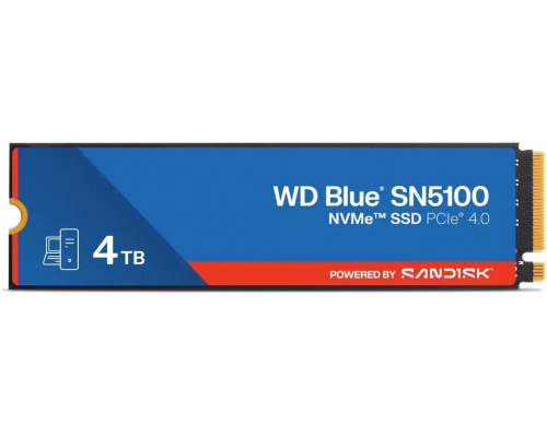 Western Digital WD Blue SN5100 4 TB M.2 PCI Express 4.0 NVMe QLC 3D NAND