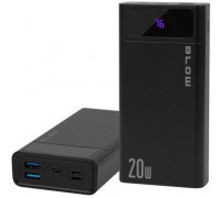 BLOW POWER BANK 20000MAH QC+PD 20W + LIGHTNING CZARNY PB20E