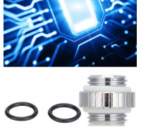 Barrow Adapter, 45 Grad, G1/4 Zoll AG auf G1/4 Zoll IG - silber