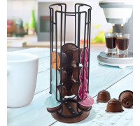 Stojak Obrotowy na Kapsułki Dolce Gusto Black RADKA 33,5 cm ORION