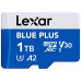 SD  Lexar Blue Plus MicroSDXC 1 TB Class 10 UHS-I/U3 A2 V30 (LMSBLPL001T-BNANG)