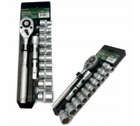 1/2" nasadki, grzechotka 12el (10-24mm) (6-kątnych)