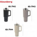STALOWY THERMAL MUG TERMOS 1100ml Z RĄCZKĄ I SŁOMKĄ KLAUSBERG KB-7944
