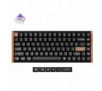 Keychron K8 HE Wireless (K8H-F1) - US Layout - Gateron Magnetic Nebula - Carbon Black (Czarny) Magnetyczna Bezprzewodowa Gamingowa