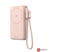 Adam Elements Vionta C2 Pro - magnetic powerbank bezprzewodowy do iPhone/Apple Watch 10000 mAh różowy