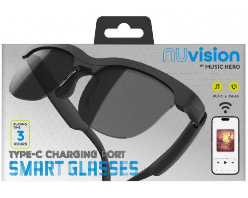 Inteligentne okulary przeciwsłoneczne z słuchawkami SBS NUvision 8018417500169 MHSUNGLASSBTK (8018417500169)