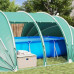 vidaXL Namiot basenowy Green 640 x 432 x 205 cm