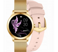 Smartwatch Gravity Smartwatch Różowo Gold 2 Paski GT25-1 PRO