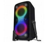 Sven PS-1000, Black (180W, TWS, Bluetooth, FM, USB, wyświetlacz LED, 8000mA*h)