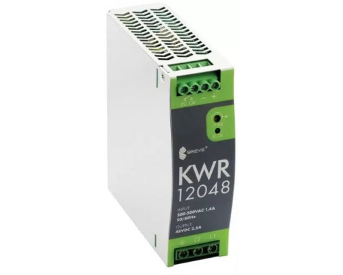 impulsowy KWR 12048 230-400/ 48VDC 2,5A 120W na szynę DIN, Uzas: 180-550VAVAC, Ta70, 17000-1805