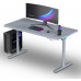 Gaming galds Ultradesk Gaming galds dla gracza QUEST, 140x70cm, 72-120cm, szary-szary