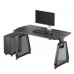Gaming galds Ultradesk Gaming galds dla gracza QUEST, 140x70cm, 72-120cm, czarny-szary