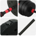 vidaXL Zestaw hantli 4 w 1 Black i red 121 x 19,5 x 19,5 cm