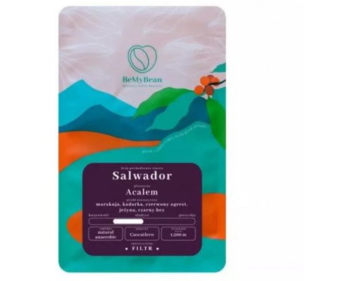 BeMyBean kawa ziarnista Salwador Acalem Filtr Naturalny Anaerobowy 250 g