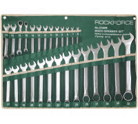 Zestaw kluczy płasko-oczkowych 27el. (6-32mm) na płachcie (2 z grzechotką)