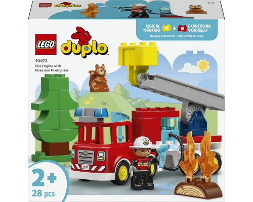 LEGO Duplo Wóz strażacki z wężem i strażaki (10473)