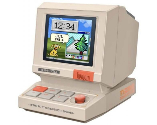 Divoom MiniToo - white - Retro Pixel Bluetooth Speaker