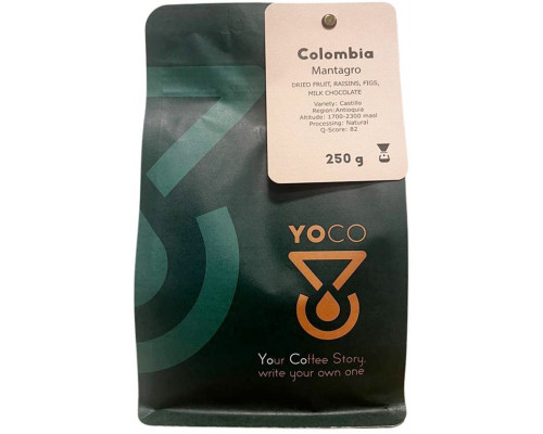 YoCo kawa ziarnista Colombia Mantagro naturalny Filter 250 g