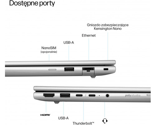 HP EliteBook 6 G1a AI PC AMD Ryzen AI 7 250 Laptop 35,6 cm (14") WUXGA 16 GB DDR5-SDRAM 512 GB SSD Wi-Fi 6E (802.11ax) Windows 11 Pro Srebrny