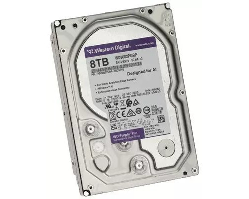 DYSK DO REJESTRATORA HDD-WD8002PURP 8TB 24/7 PURPLE PRO WESTERN DIGITAL
