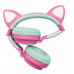 Barbie Cat’s ears shape wireless rechargeable headphones with lights