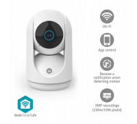 Nedis SmartLife Wewnętrzny Kamera | 3MP Full HD 1296p | Pan tilt