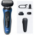 Braun 62-B1200s foliowa Przycinarka Black, Blue