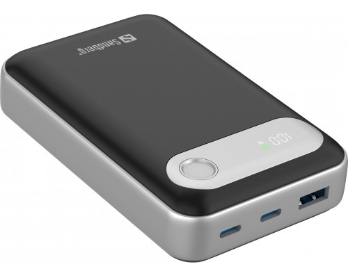 Sandberg Travel 20000 PD35W, 20000 mAh, Lithium Polymer (LiPo), 3.7 V, Black, Silver