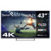 TELEWIZOR QLED SMART TECH UHD 43 43QG02V GOOGLE TV