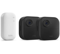 Amazon Blink Outdoor 4 - Kamera do monitoringu sieciowego - na zewnątrz, wewnątrz - odporny na warunki atmosferyczne - Kolor (Dzień&Noc) - 1080p - Audio - bezprzewodowy - Wi-Fi - z Sync Module Core (Packung mit 2)