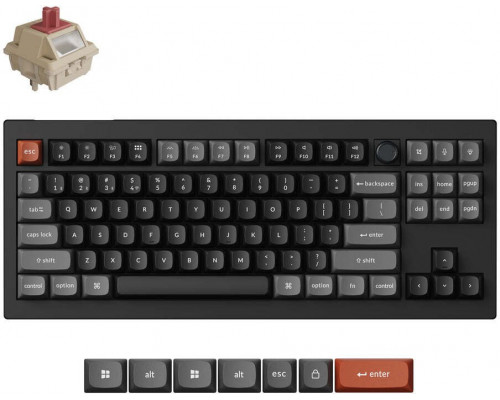 Keychron KEYBOARD WRL V3 ULTRA/BLACK V3U-D1 KEYCHRON V3U-D1 (4894979026644)