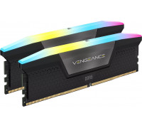 Corsair CORSAIR VENGEANCE RGB DDR5 128GB (2 x 64GB) DDR5 6000 CL40-50-50-96 1.35V Intel XMP - BLACK