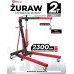Forcekraft Żuraw workshop 2t hydraulic składany lift (max. dł.wysięgnika: 1500mm, podnoszenia 2300mm) (2 paczki)