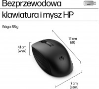 Neutralle HP 655 zestaw klawiatura bezprzewodowa Cz/Słow, bia�a z mysz� optyczn� bezprzewodow�, AAA, klasyczna, 2.4 [GHz]