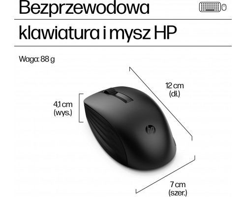 Neutralle HP 655 zestaw klawiatura bezprzewodowa Cz/Słow, bia�a z mysz� optyczn� bezprzewodow�, AAA, klasyczna, 2.4 [GHz]