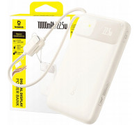 Baseus Baseus EnerFill FC11 10000mAh 22.5W  wyświetlaczem cyfrowym i dwoma wbudowanymi kablami - beżowy