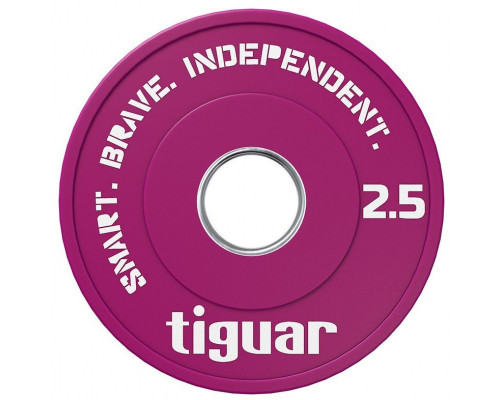 Tiguar Plate frakcyjny gumowy TIGUAR olympic 50 mm 2.5 kg