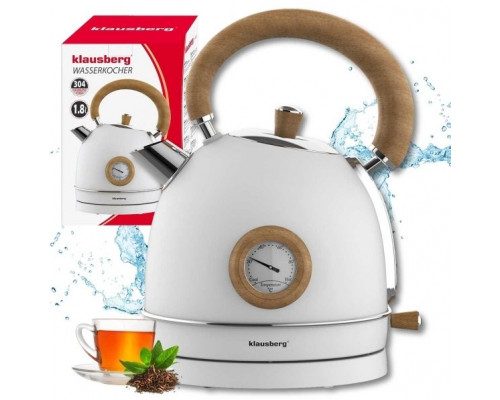 Klausberg CZAJNIK ELEKTRYCZNY 1,8L Z TERMOMETREM KLAUSBERG KB-9007 RETRO