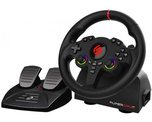 Subsonic Subsonic Superdrive 220 RS Black USB + pedały Nintendo Switch, PC, PlayStation 4, Xbox One, Xbox Series S, Xbox Series X