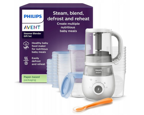 Avent Philips SCF883/20 Urządzenie 4w1 parowar blender podgrzewacz zestaw (B0FBX5D7PQ)