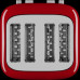 KitchenAid KitchenAid 5KMT4109EER 7 4 kaw. 1640 W Red, Stal nierdzewna