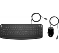 HP Pavilion KEYBOARD AND MOUSE 200 klawiatura Uniwersalne USB Black
