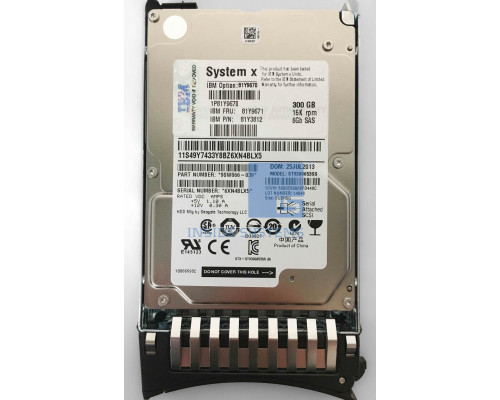 Lenovo 300GB 2.5'' SAS-2 (6Gb/s)  (81Y9671)