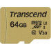 SD  Transcend 500S MicroSDXC 64 GB Class 10 UHS-I/U3 V30 (TS64GUSD500S)