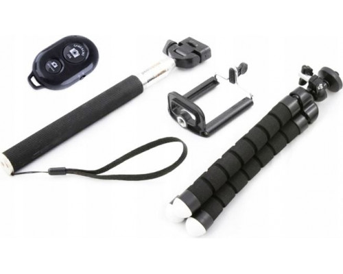 Selfie nūjiņa Xrec 4w1 / Elastīgs statīvs / Pults / Monopods / Turētājs telefonam / viedtālrunim