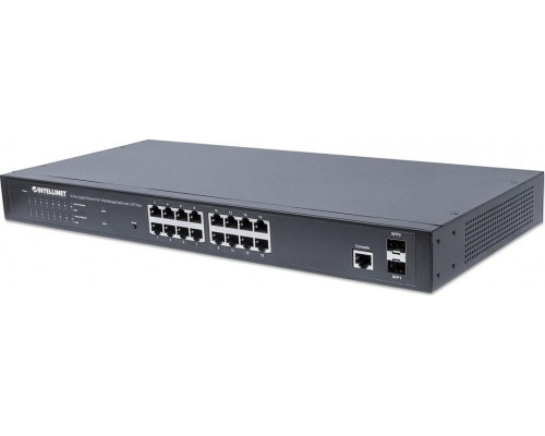 Switch Intellinet Network Solutions GIGABIT  16x RJ45 PoE+ / 2 sloty SFP (561198)