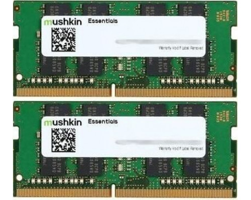 Mushkin Essentials, SODIMM, DDR4, 64 GB, 2666 MHz, CL19 (MES4S266KF32GX2)